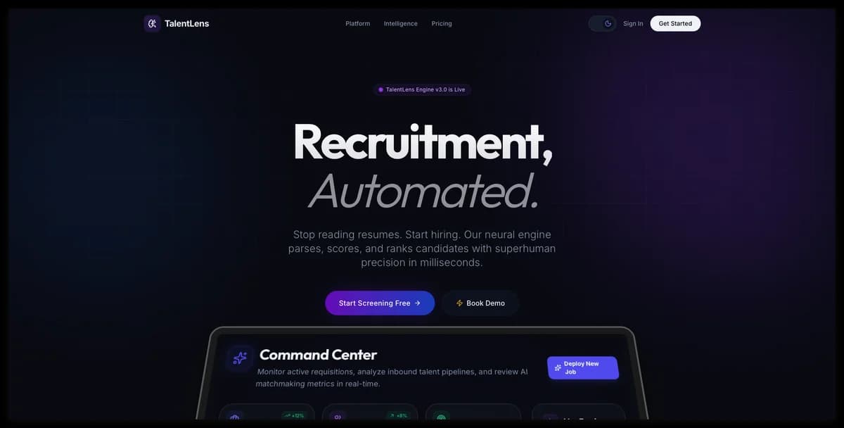 TalentLens product screenshot